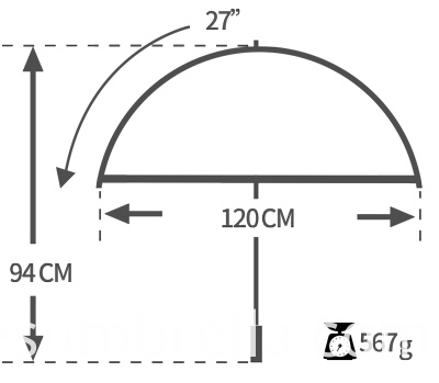 Spec Dual Layer Straight Umbrella Spec Dual Layer Straight Umbrella